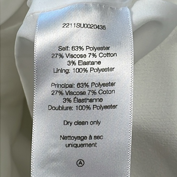 New Veronica Beard Middleton One Shoulder Blazer Mini Dress White Sz 2 - Picture 16 of 16